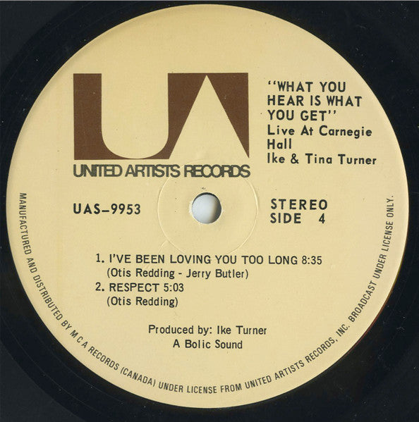 Ike & Tina Turner – What You Hear Is What You Get (Live At Carnegie Hall) (2xLP) LP vinyl record, image 7 of 10