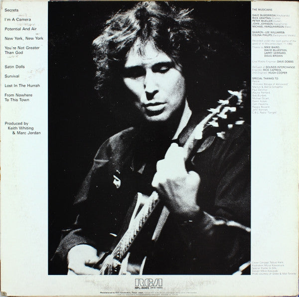 Marc Jordan – Live LP vinyl record, image 3 of 8