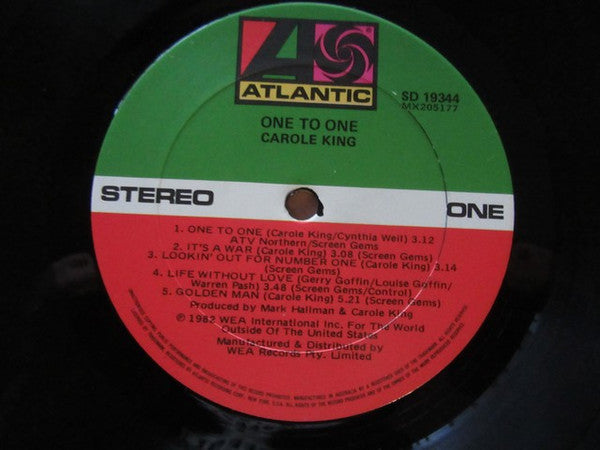 Carole King – One To One LP vinyl record, image 5 of 6