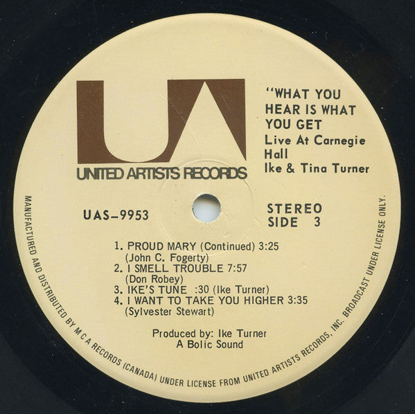 Ike & Tina Turner – What You Hear Is What You Get (Live At Carnegie Hall) (2xLP) LP vinyl record, image 6 of 10