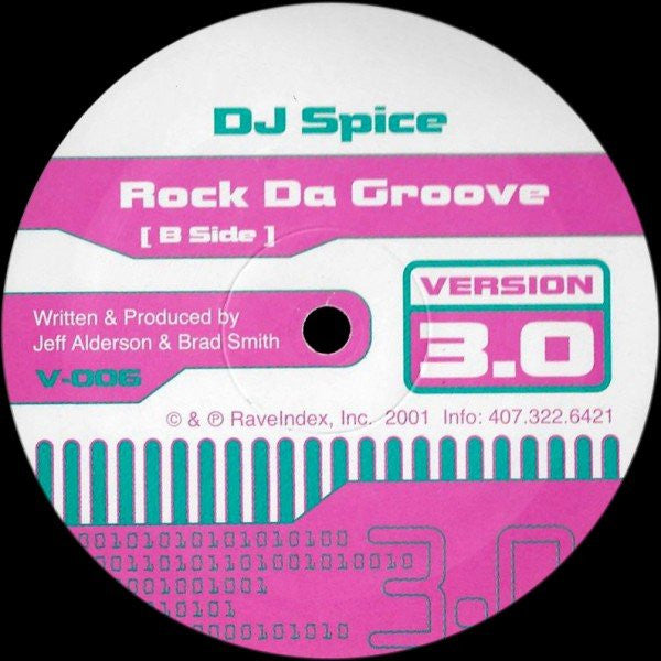 DJ Brad Smith, DJ Spice – Pump It Up / Rock Da Groove 12" vinyl record, image 2 of 2