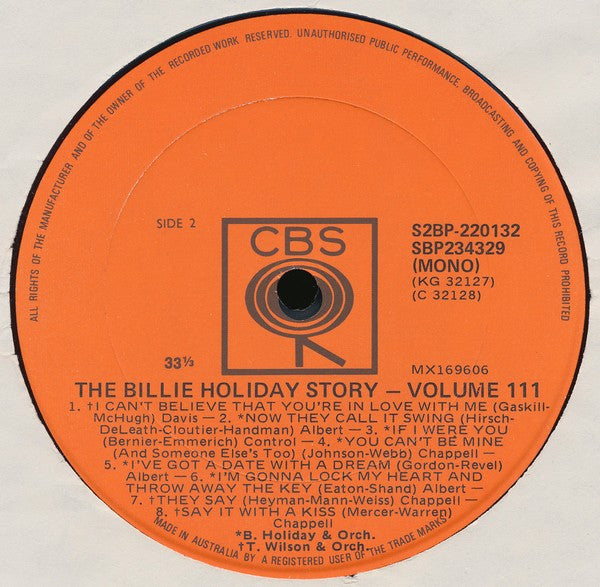 Billie Holiday – The Billie Holiday Story Volume III (2xLP) LP vinyl record, image 6 of 8