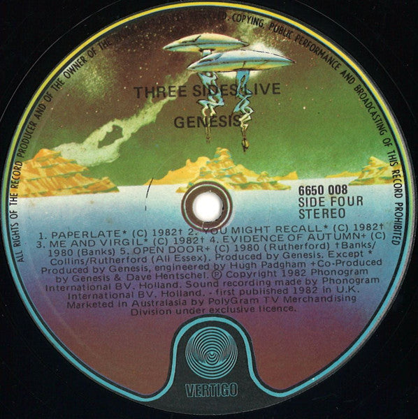 Genesis – Three Sides Live (2xLP) LP vinyl record, image 6 of 7