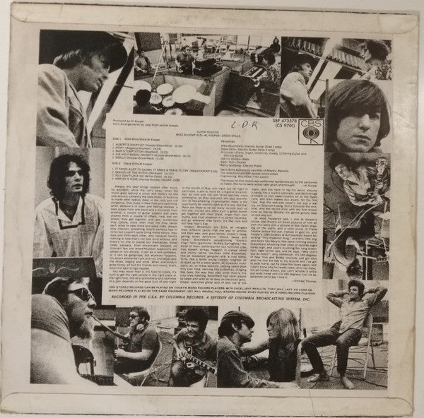 Mike Bloomfield, Al Kooper, Stephen Stills – Super Session LP vinyl record, image 2 of 4