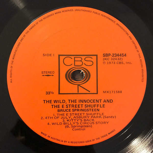 Bruce Springsteen – The Wild, The Innocent & The E Street Shuffle LP vinyl record, image 2 of 4
