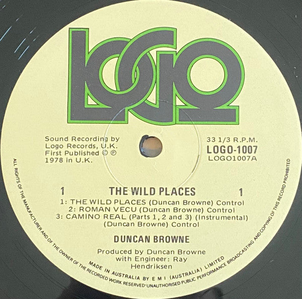 Duncan Browne – The Wild Places LP vinyl record, image 3 of 4