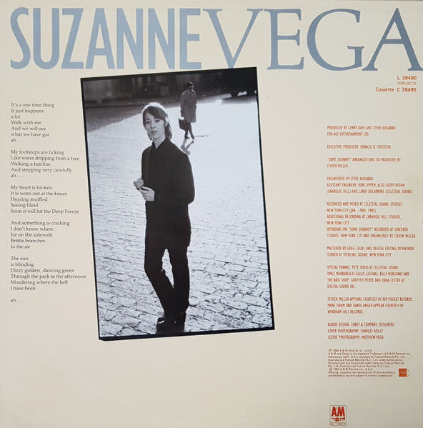 Suzanne Vega – Suzanne Vega LP vinyl record, image 2 of 6