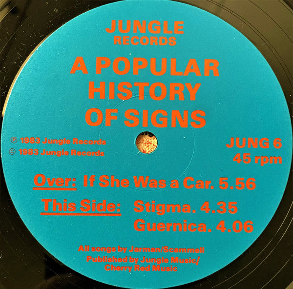 A Popular History Of Signs – If She Was A Car 12" vinyl record, image 3 of 4