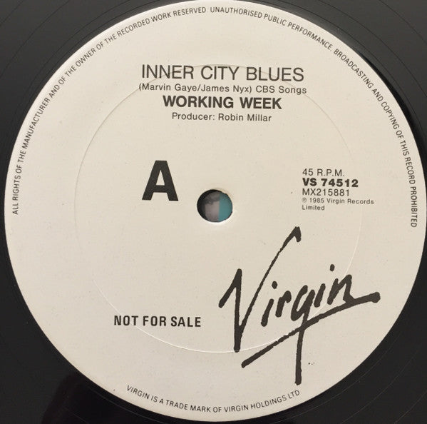 Working Week – Inner City Blues 12" vinyl record, image 4 of 5