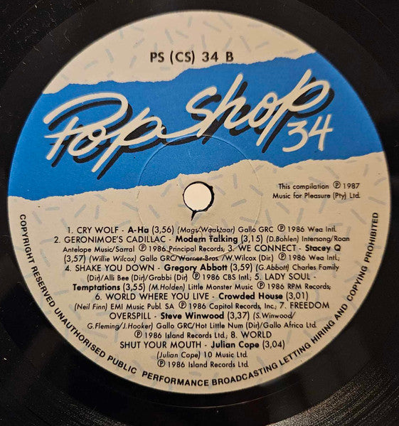 Various – Pop Shop 34 LP vinyl record, image 6 of 6