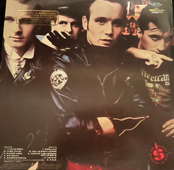 Adam Ant – Vive Le Rock LP vinyl record, image 2 of 4