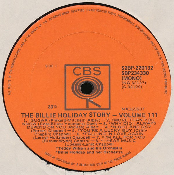 Billie Holiday – The Billie Holiday Story Volume III (2xLP) LP vinyl record, image 7 of 8
