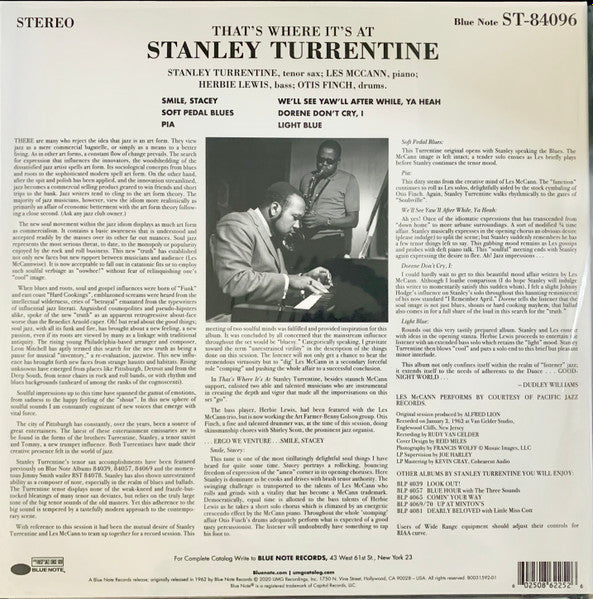 Stanley Turrentine – That's Where It's At LP vinyl record, image 4 of 7