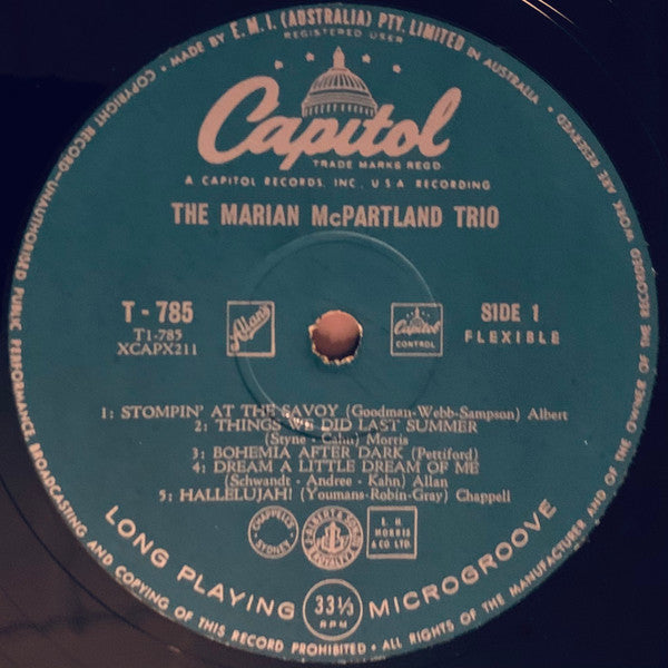 Marian McPartland Trio – The Marian McPartland Trio LP vinyl record, image 3 of 4
