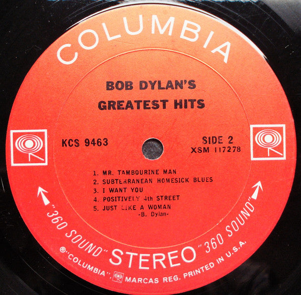 Bob Dylan – Bob Dylan's Greatest Hits LP vinyl record, image 4 of 6