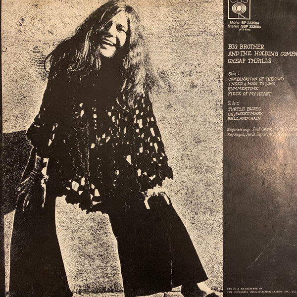 Big Brother & The Holding Company – Cheap Thrills LP vinyl record, image 2 of 4