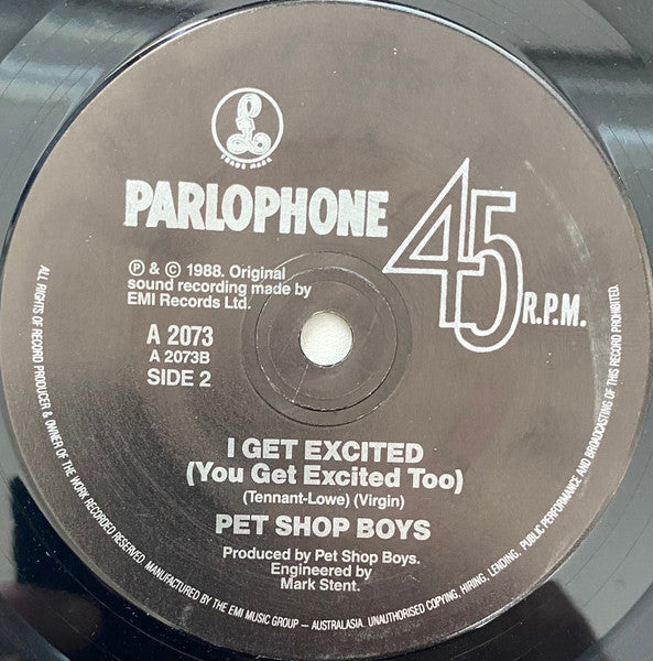 Pet Shop Boys – Heart 7" vinyl record, image 4 of 4