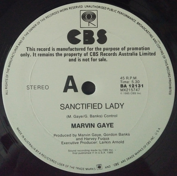 Marvin Gaye – Sanctified Lady 12" vinyl record, image 3 of 3