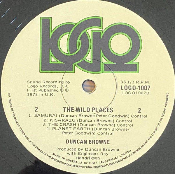 Duncan Browne – The Wild Places LP vinyl record, image 4 of 4