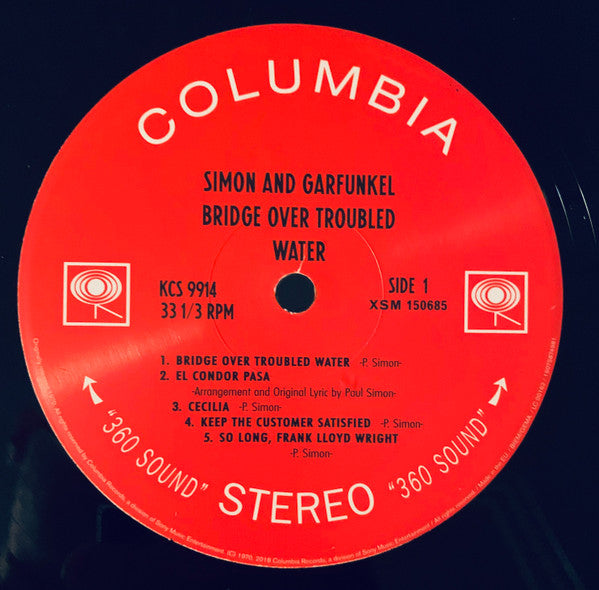 Simon & Garfunkel – Bridge Over Troubled Water LP vinyl record, image 3 of 4