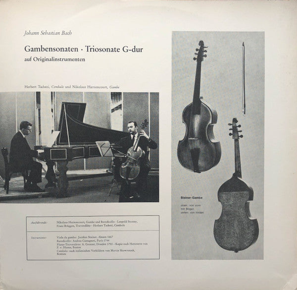 Johann Sebastian Bach – Gambensonaten, Triosonate G-dur Um 1720 LP vinyl record, image 5 of 8