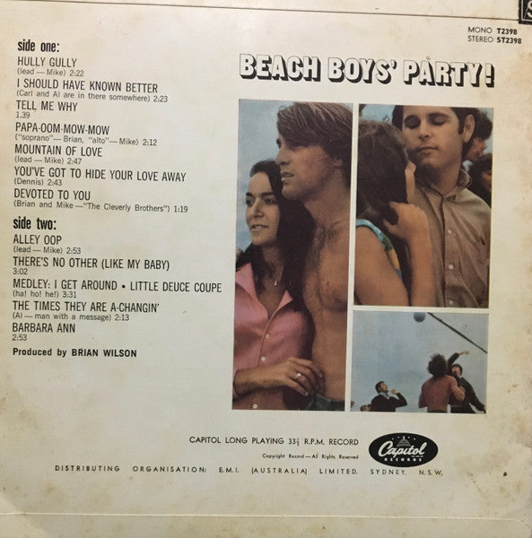 The Beach Boys – Beach Boys' Party! LP vinyl record, image 2 of 4