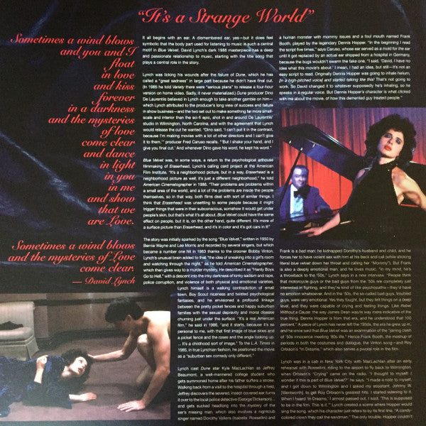 Angelo Badalamenti – Blue Velvet (Original Motion Picture Soundtrack) (2xLP) LP vinyl record, image 8 of 10