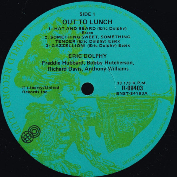 Eric Dolphy – Out To Lunch! LP vinyl record, image 3 of 5