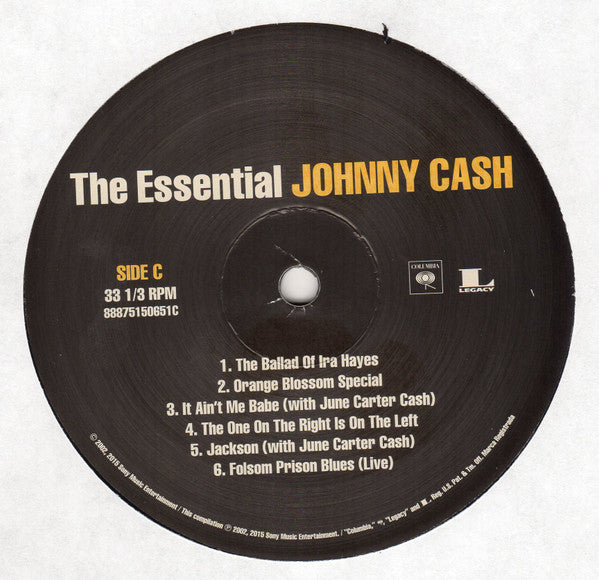 Johnny Cash – The Essential Johnny Cash (2xLP) LP vinyl record, image 5 of 9