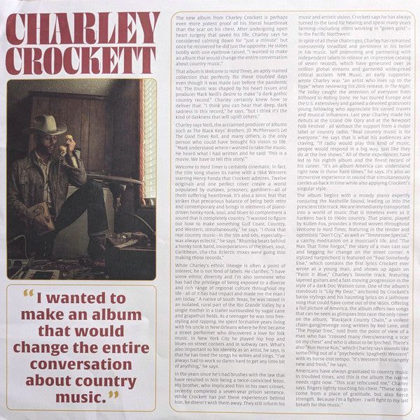 Charley Crockett – Welcome To Hard Times LP vinyl record, image 6 of 6