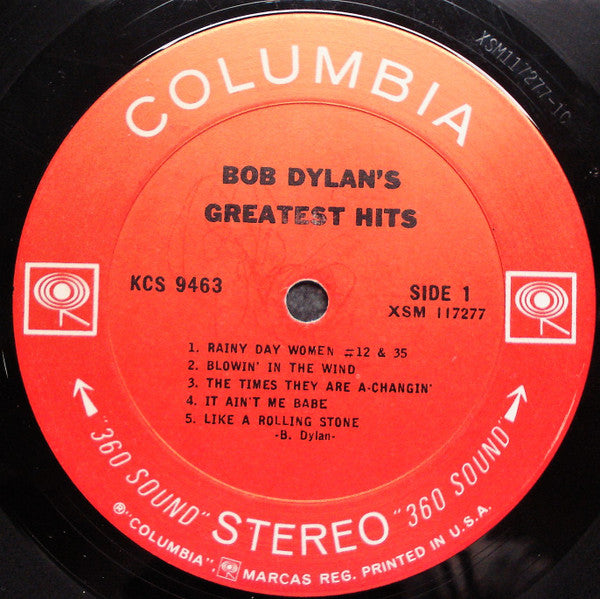 Bob Dylan – Bob Dylan's Greatest Hits LP vinyl record, image 3 of 6