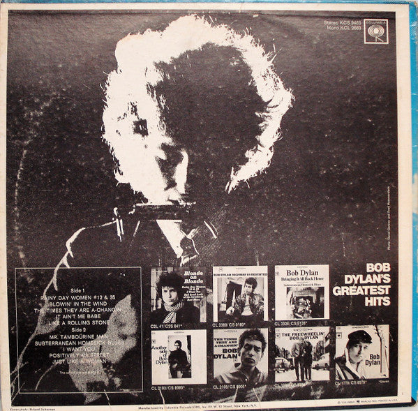 Bob Dylan – Bob Dylan's Greatest Hits LP vinyl record, image 2 of 6