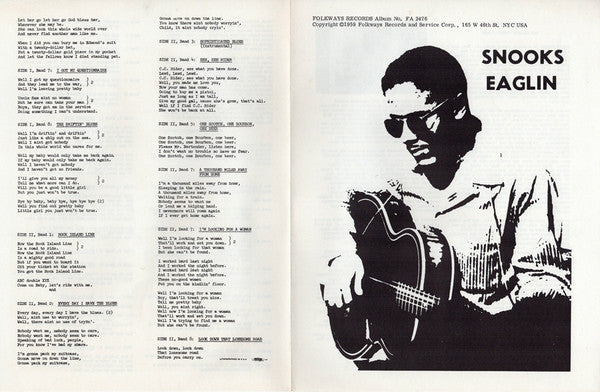 Snooks Eaglin – New Orleans Street Singer LP vinyl record, image 5 of 6