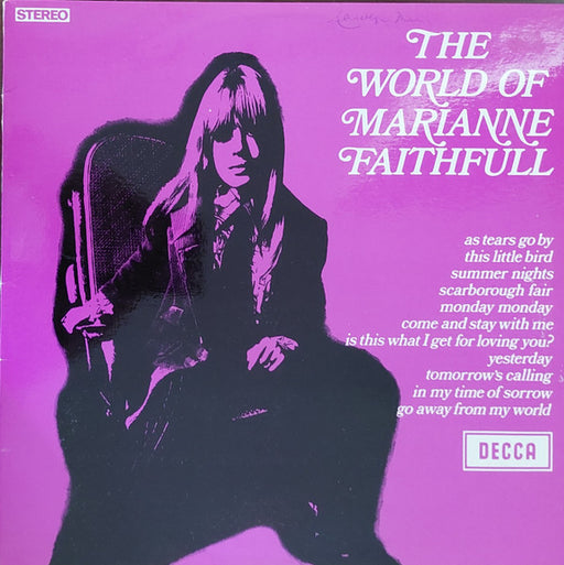 Marianne Faithfull – The World Of Marianne Faithfull LP vinyl record, image 1 of 4