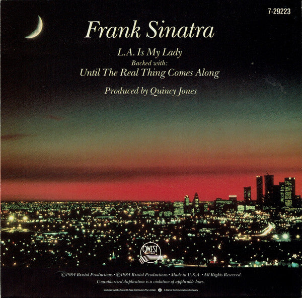 Frank Sinatra – L.A. Is My Lady 7" vinyl record, image 2 of 4