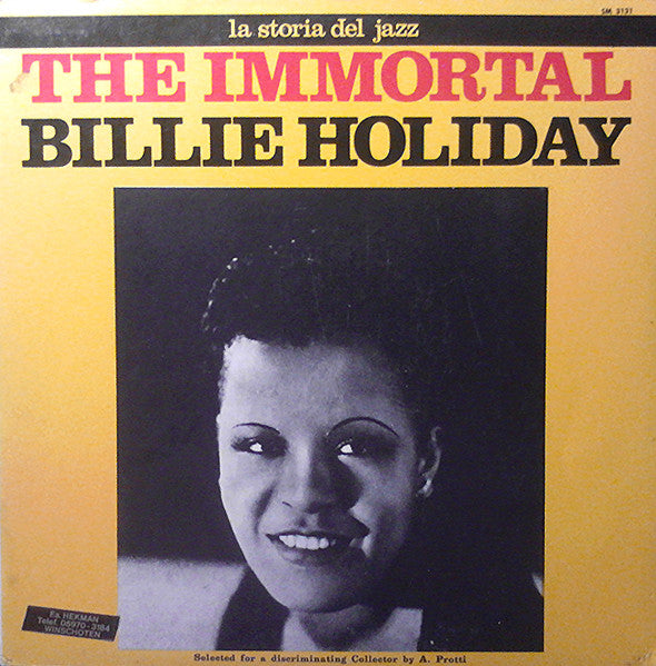 Billie Holiday – The Immortal Billie Holiday LP vinyl record, image 1 of 4