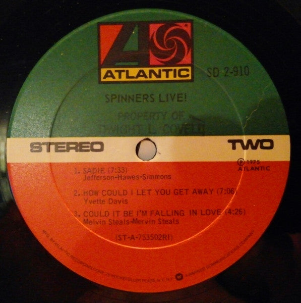 Spinners – Spinners Live! (2xLP) LP vinyl record, image 10 of 10