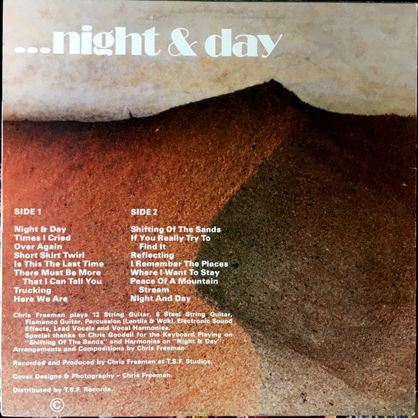 Chris Freeman – Shifting Sands...Night & Day LP vinyl record, image 2 of 4