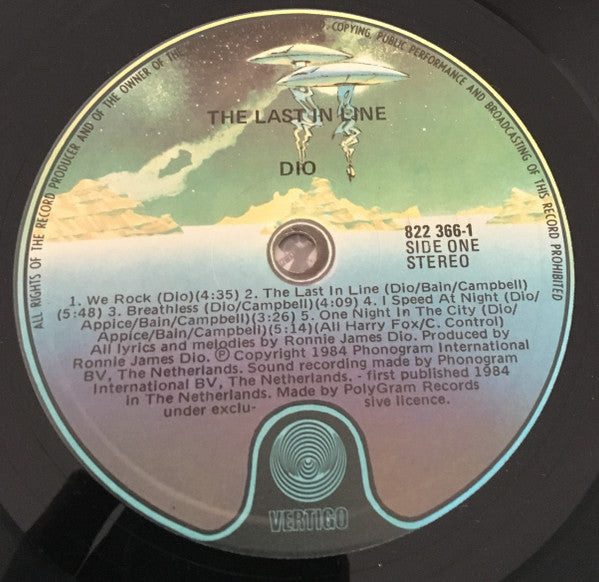 Dio – The Last In Line LP vinyl record, image 5 of 8