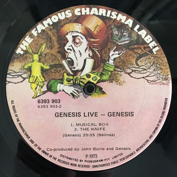Genesis – Live LP vinyl record, image 4 of 5