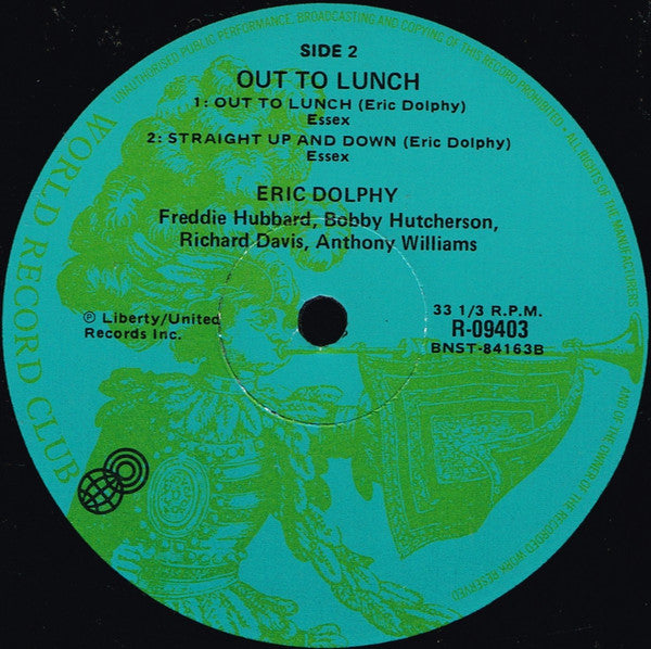 Eric Dolphy – Out To Lunch! LP vinyl record, image 4 of 5