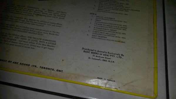 Unknown Artist – Music From The Beatles' Film Yellow Submarine LP vinyl record, image 3 of 5