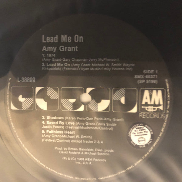 Amy Grant – Lead Me On LP vinyl record, image 3 of 6