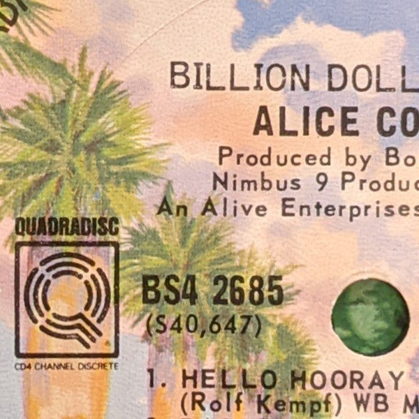 Alice Cooper – Billion Dollar Babies LP vinyl record, image 7 of 7
