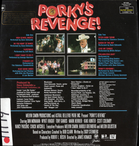 Various – Porky's Revenge! LP vinyl record, image 2 of 5