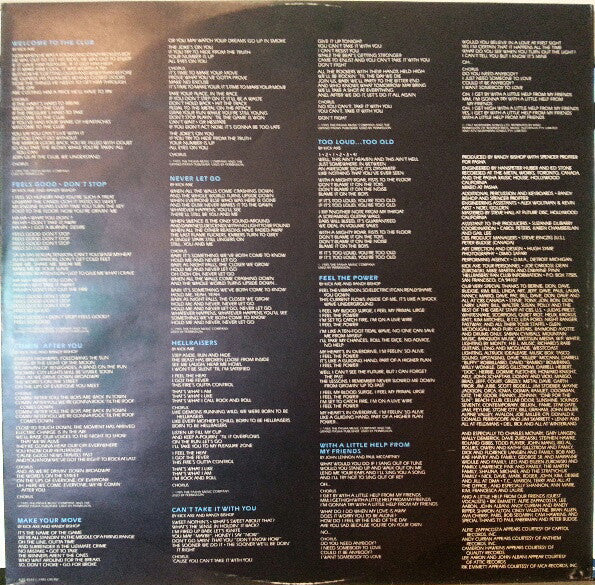 Kick Axe – Welcome To The Club LP vinyl record, image 4 of 6
