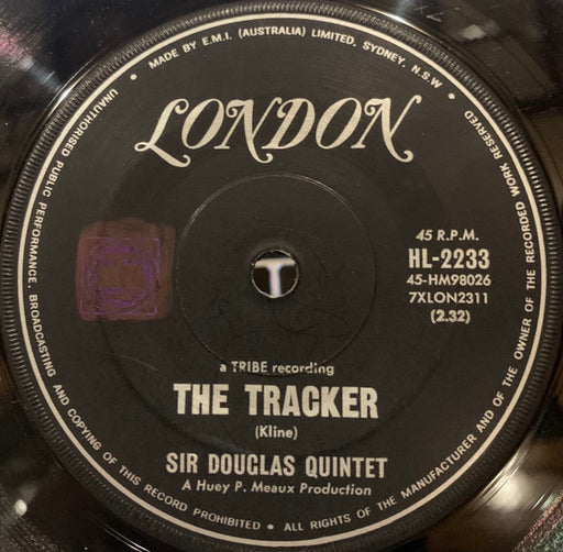 Sir Douglas Quintet – The Tracker 7" vinyl record, image 1 of 2