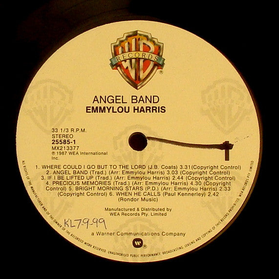 Emmylou Harris – Angel Band LP vinyl record, image 3 of 4