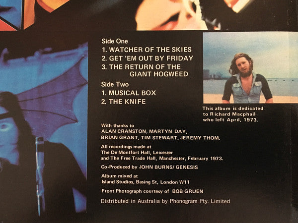 Genesis – Live LP vinyl record, image 5 of 5