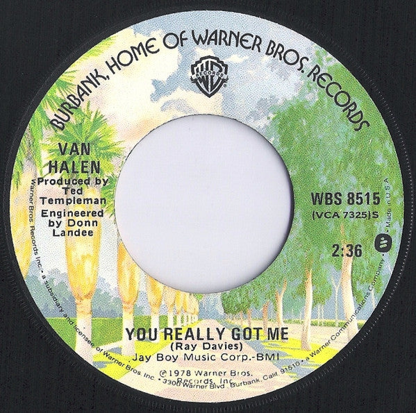 Van Halen – You Really Got Me 7" vinyl record, image 1 of 2